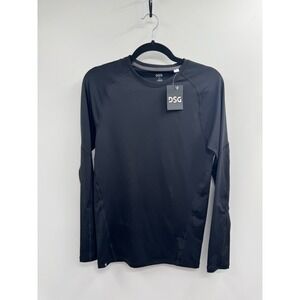 NWT DSG Compression Base Layer Men's Medium Black Crew Neck Long Sleeve Pullover